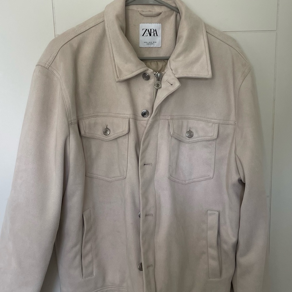 Zara Men's Beige Shirt Jacket